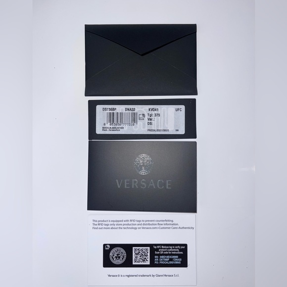 Versace Medusa Chain - 100% Authentic - News - Perfect Condition- 37.5 - DST568P - Picture 15 of 17